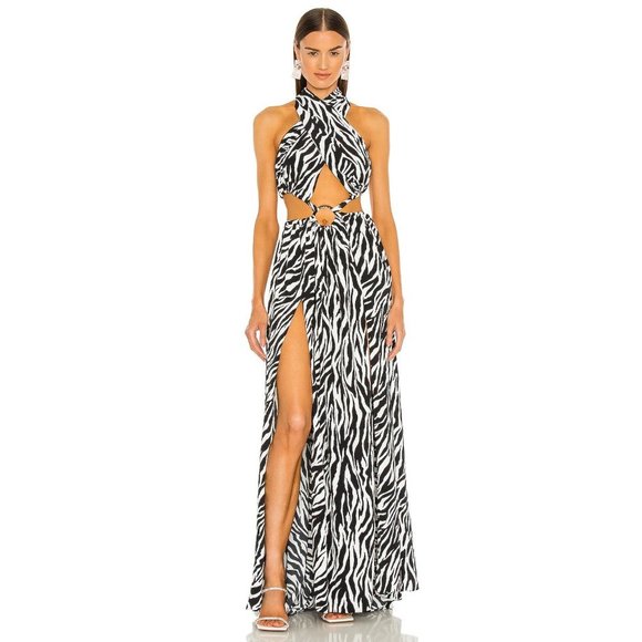 Bronx and Banco Dresses & Skirts - Bronx and Banco Zebra Maxi Dress in White & Black